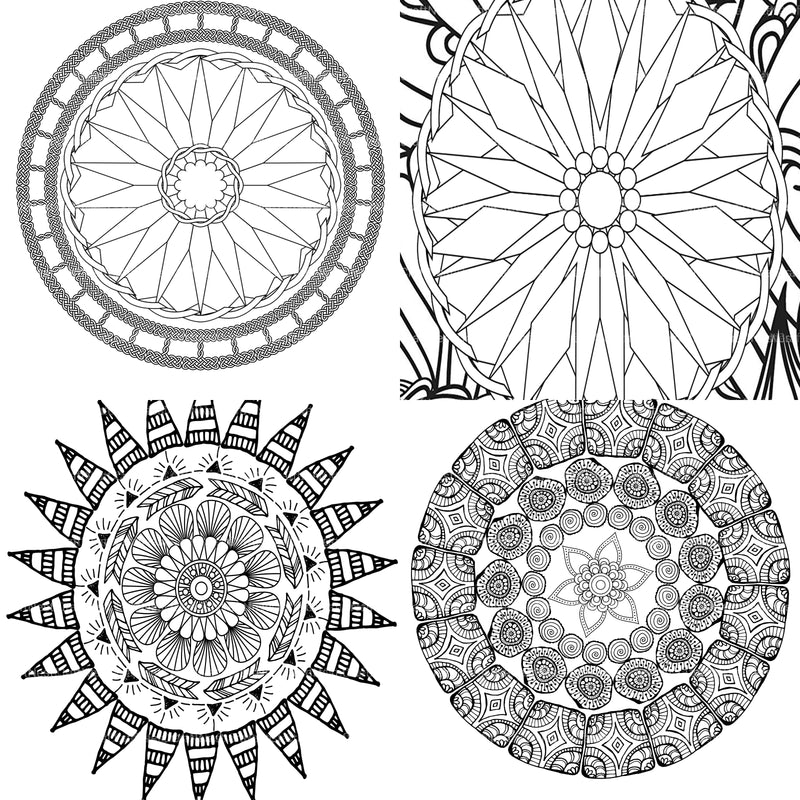 Colorist Heaven Mandala Designs Coloring Book - CraftNest - Digital Crafting and Art