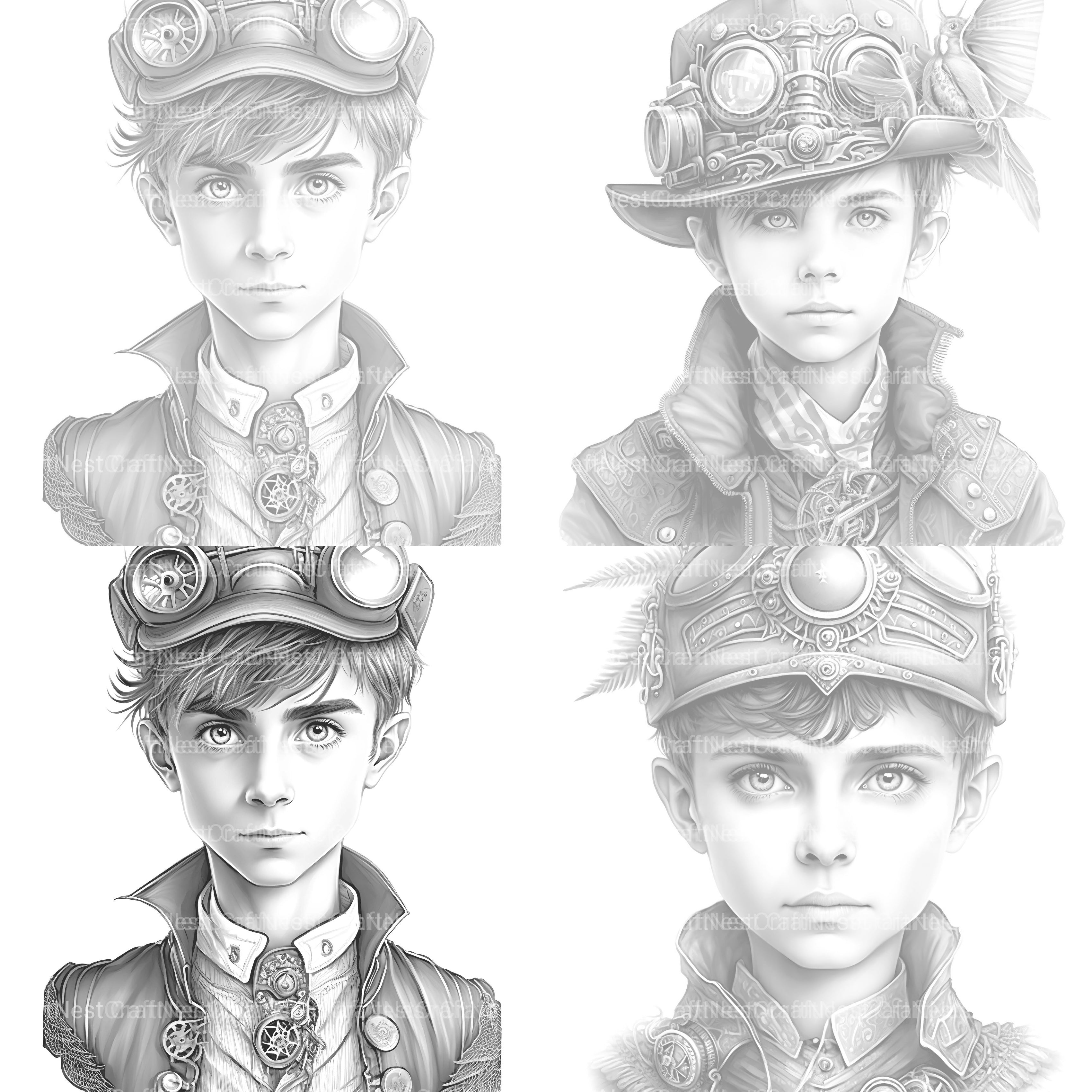 Young Woman Coloring Book - CraftNest - Digital Crafting and Art