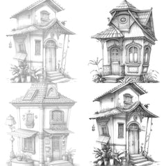 Chile Tiny House Coloring Book - CraftNest - Digital Crafting and Art