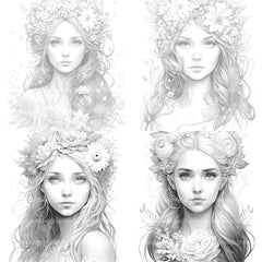 Forest Fairy Girl Coloring Book - CraftNest - Digital Crafting and Art