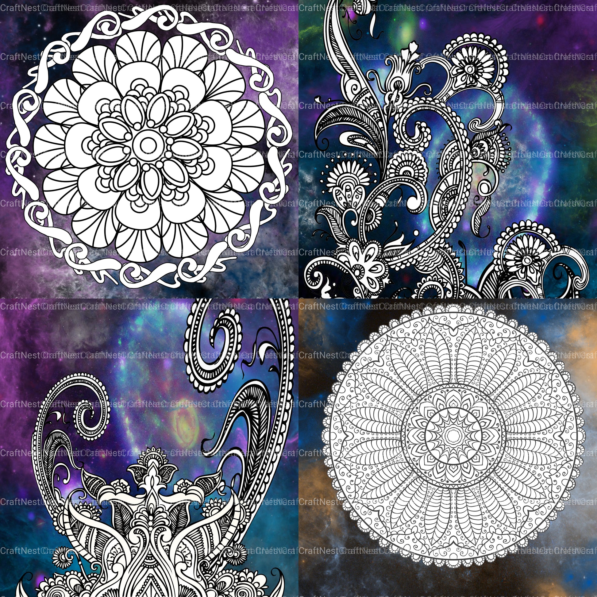 Colorist Heaven Universe Coloring Book - CraftNest - Digital Crafting and Art