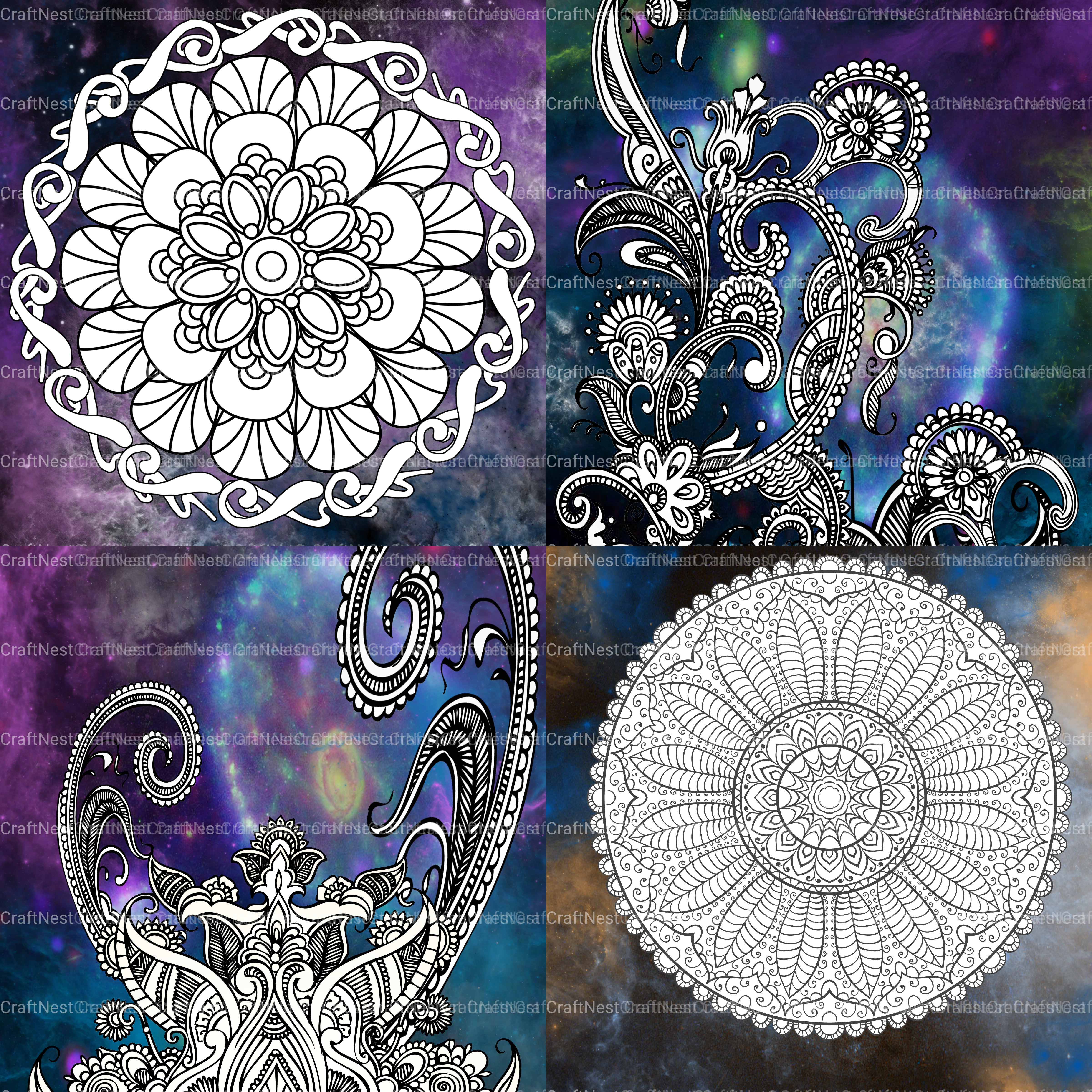 Colorist Heaven Universe Coloring Book - CraftNest - Digital Crafting and Art