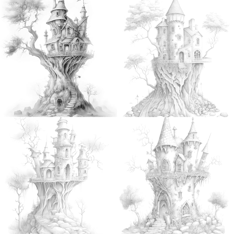 Fairy Fort Coloring Book - CraftNest - Digital Crafting and Art