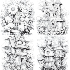 Blooming House Coloring Book - CraftNest - Digital Crafting and Art