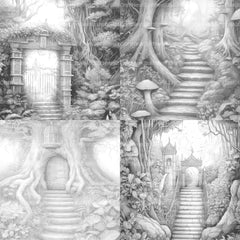 Forest Gate Coloring Book 2 - CraftNest - Digital Crafting and Art