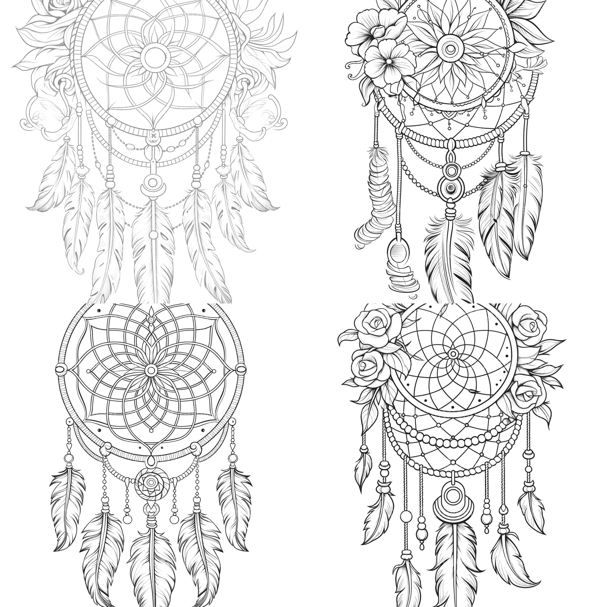 Dreamcatcher Coloring Book - CraftNest - Digital Crafting and Art