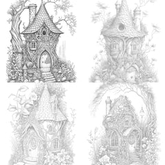Secret Garden Fairy House Coloring Book - CraftNest - Digital Crafting and Art