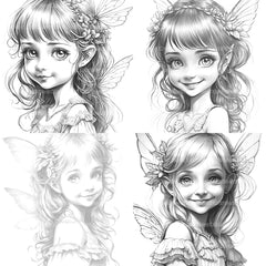Flower Princess Coloring Book - CraftNest - Digital Crafting and Art