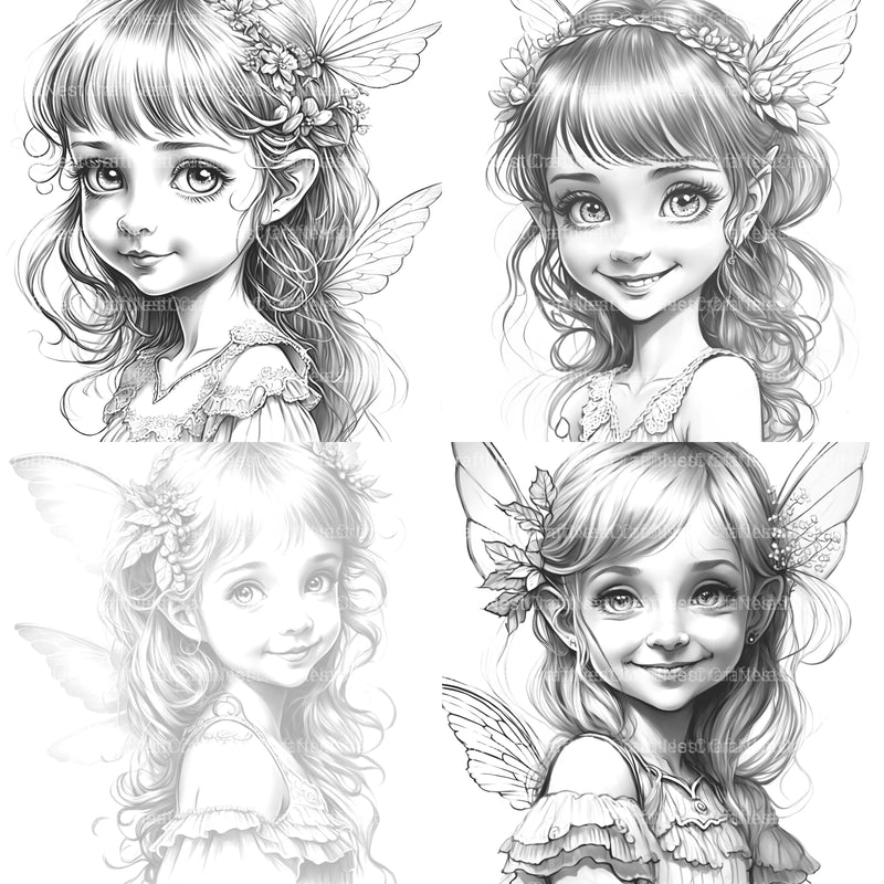 Flower Princess Coloring Book - CraftNest - Digital Crafting and Art
