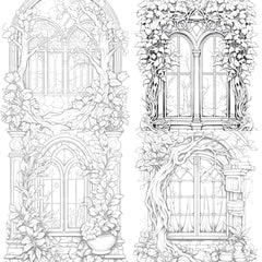Blooming Window Coloring Book - CraftNest - Digital Crafting and Art