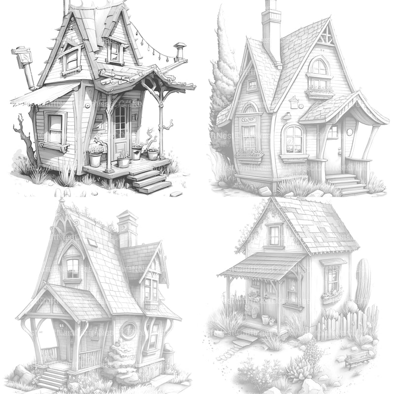 Ranch Tiny House Coloring Book - CraftNest - Digital Crafting and Art