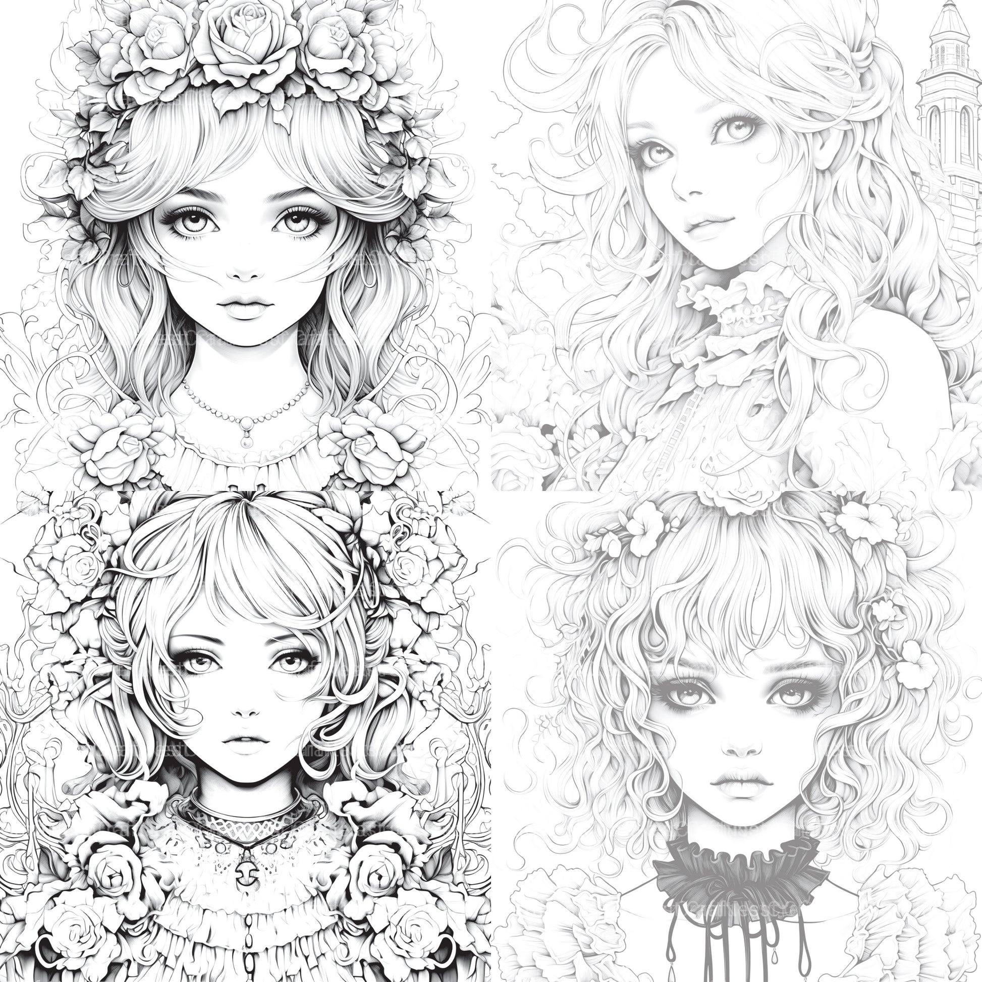 Little Princess Coloring Book - CraftNest - Digital Crafting and Art