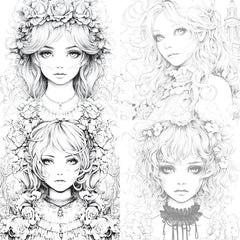 Little Princess Coloring Book - CraftNest - Digital Crafting and Art