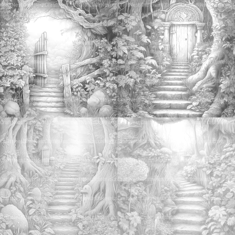 Forest Gate Coloring Book 2 - CraftNest - Digital Crafting and Art