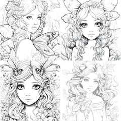 Forest Fairies Coloring Book - CraftNest - Digital Crafting and Art
