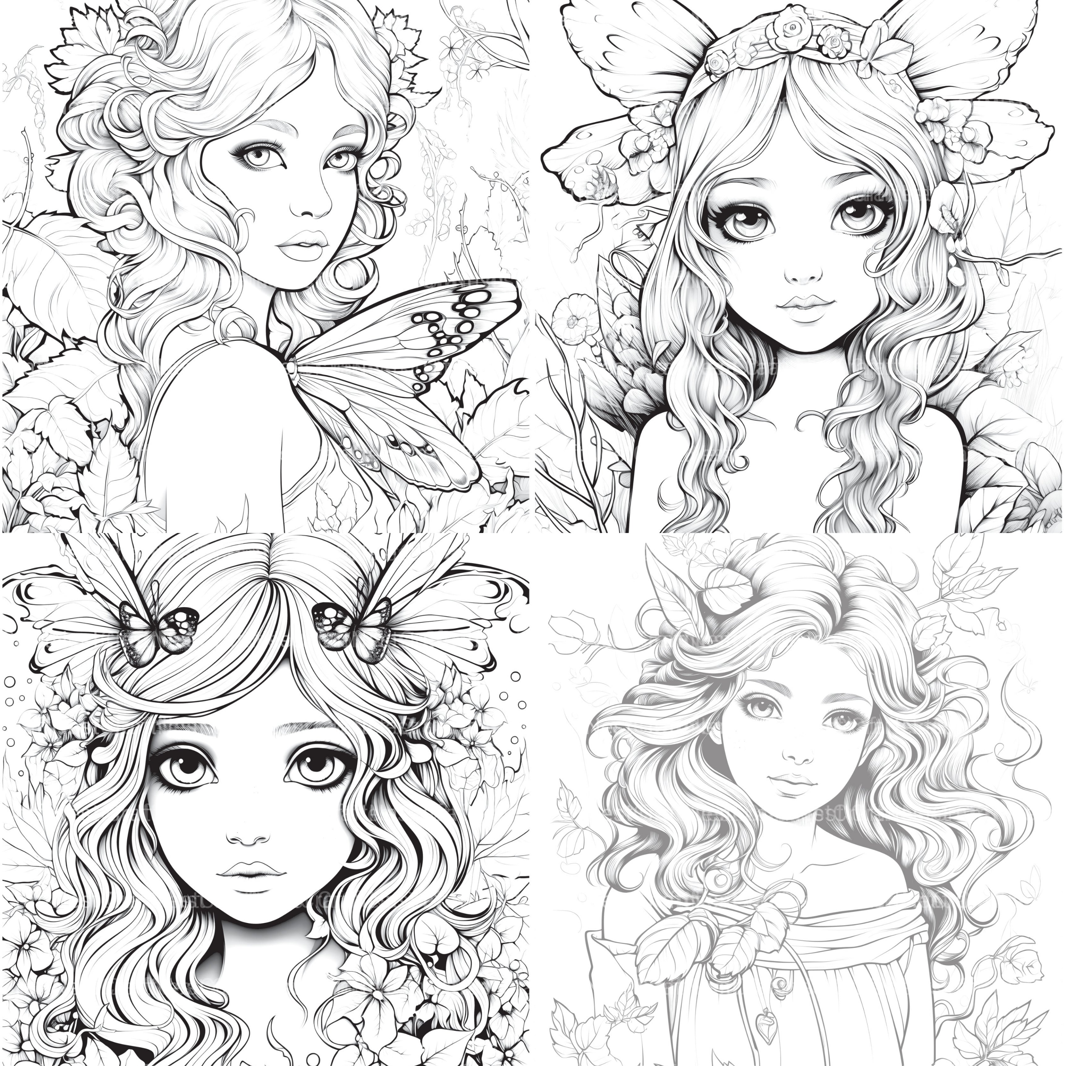 Forest Fairies Coloring Book - CraftNest - Digital Crafting and Art
