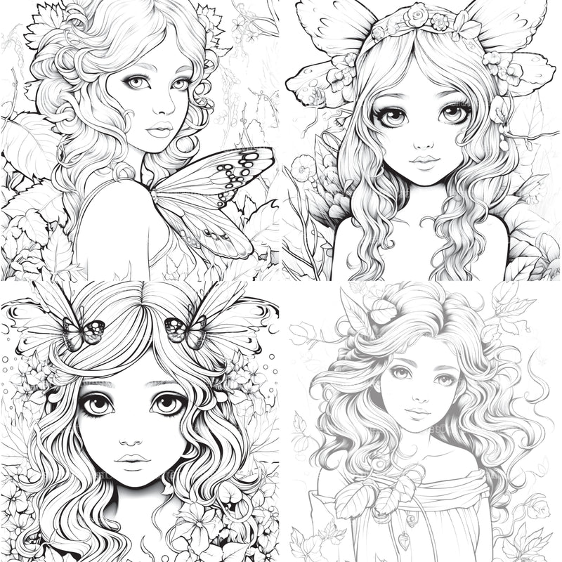 Forest Fairies Coloring Book - CraftNest - Digital Crafting and Art