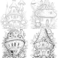 Strawberry Fairy House Coloring Book - CraftNest - Digital Crafting and Art