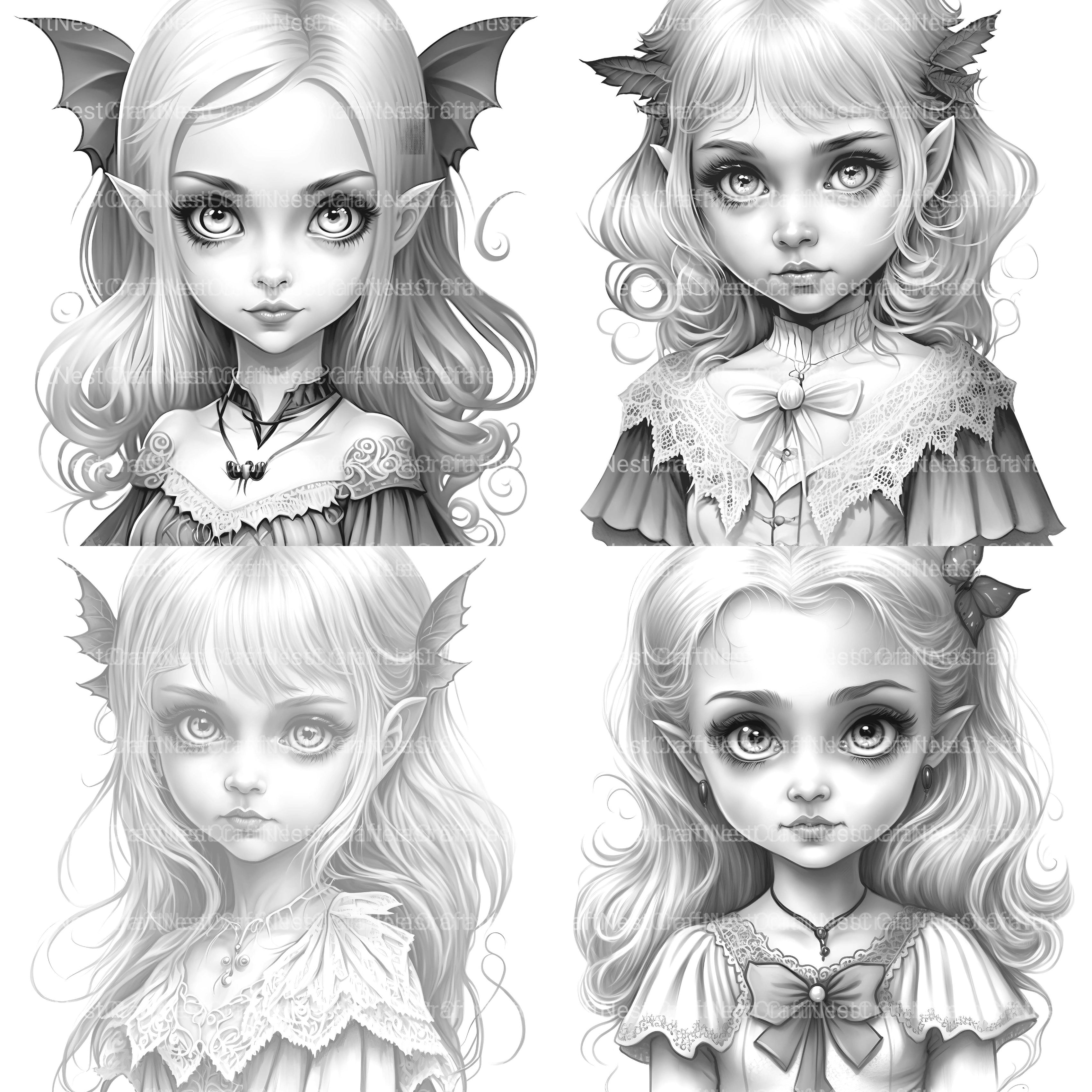 Little Witch Coloring Book - CraftNest - Digital Crafting and Art