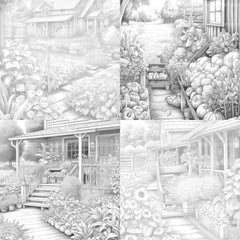 Farmers Garden Coloring Book - CraftNest - Digital Crafting and Art