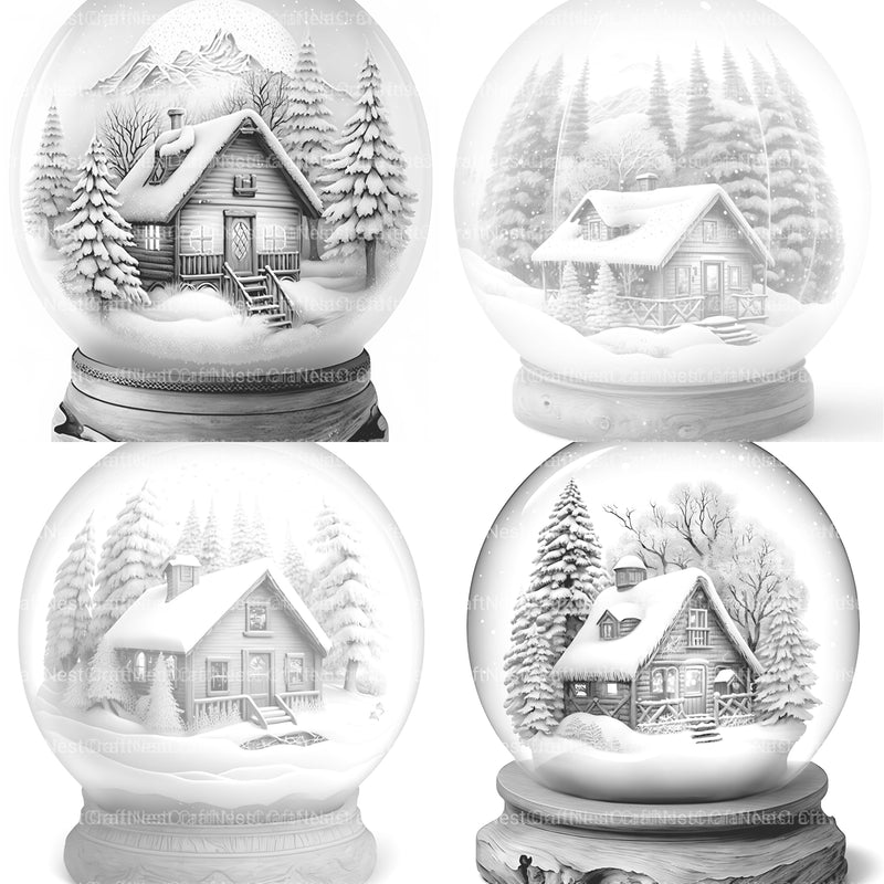 Snowball Cabin Coloring Book - CraftNest - Digital Crafting and Art