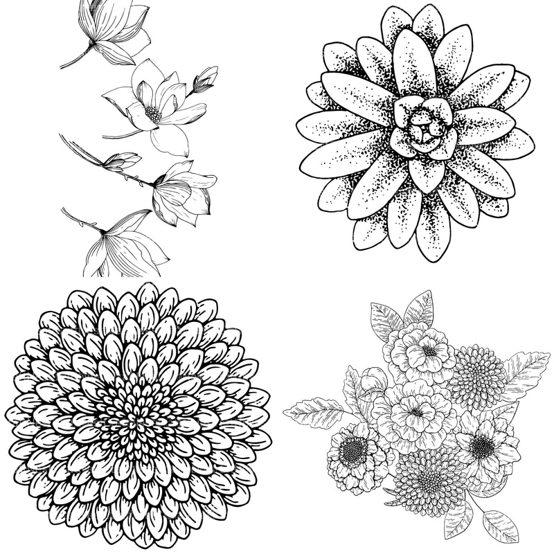Floral Coloring Book - CraftNest - Digital Crafting and Art