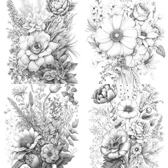 Flower Coloring Book - CraftNest - Digital Crafting and Art