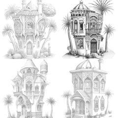 Dubai Tiny House Coloring Book - CraftNest - Digital Crafting and Art