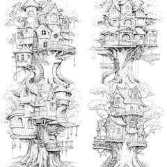 Treehouse Coloring Book - CraftNest - Digital Crafting and Art