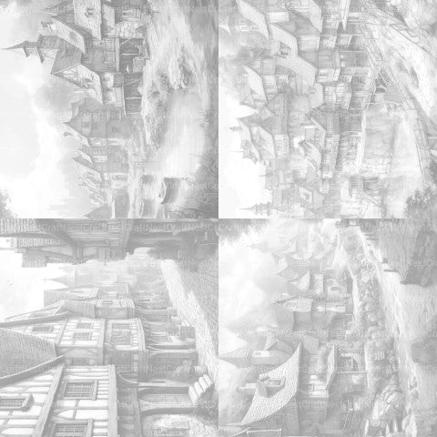 Medieval Village Coloring Book - CraftNest - Digital Crafting and Art