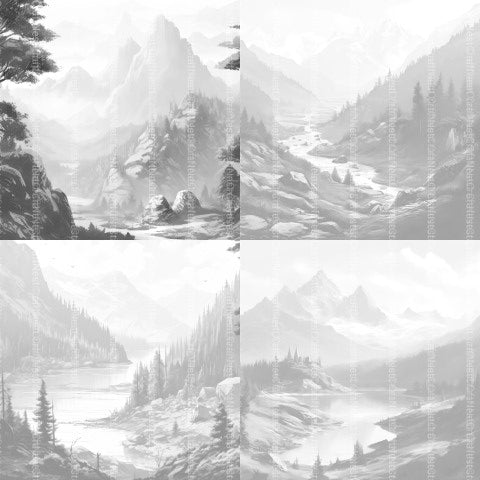 Landscape Scenes Coloring Book - CraftNest - Digital Crafting and Art