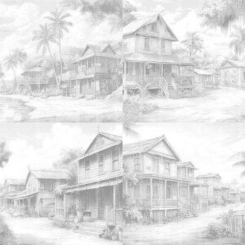 Hawaii Coloring Book - CraftNest - Digital Crafting and Art