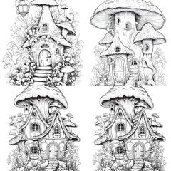 Fairy Houses Coloring Book - CraftNest - Digital Crafting and Art