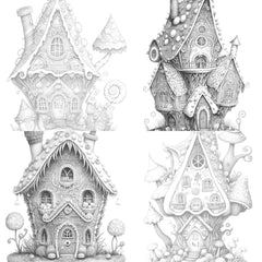 Gingerbread Fairy House Coloring Book - CraftNest - Digital Crafting and Art