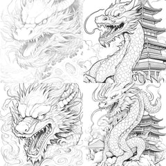 Dragon Coloring Book - CraftNest - Digital Crafting and Art