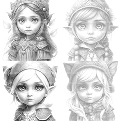 Gothic Girl Coloring Book - CraftNest - Digital Crafting and Art