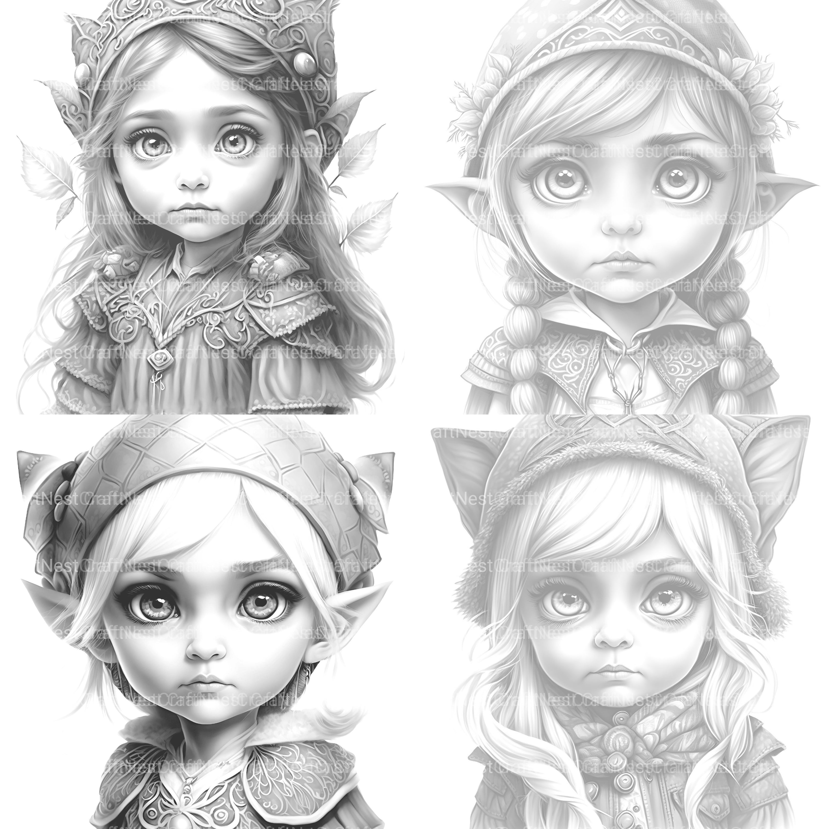 Gothic Girl Coloring Book - CraftNest - Digital Crafting and Art