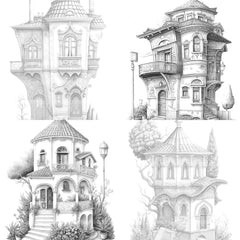 Turkish Tiny House Coloring Book - CraftNest - Digital Crafting and Art