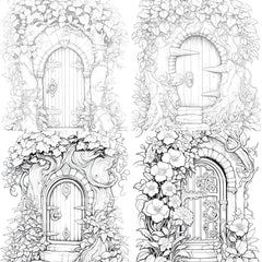 Blooming Door Coloring Book - CraftNest - Digital Crafting and Art