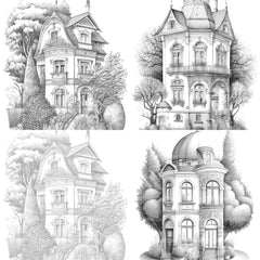 German Tiny House Coloring Book - CraftNest - Digital Crafting and Art