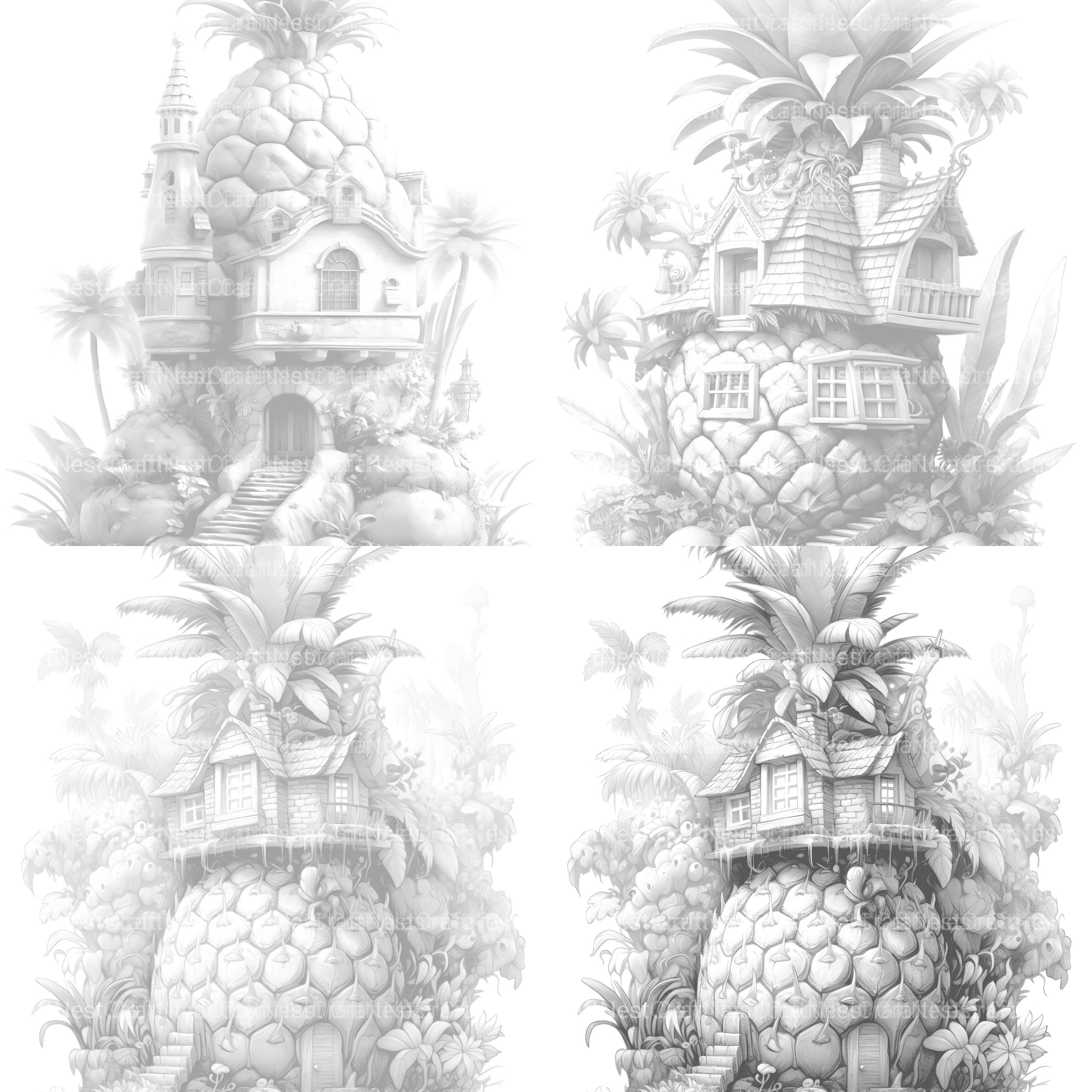 Fairy House Coloring Book - CraftNest - Digital Crafting and Art