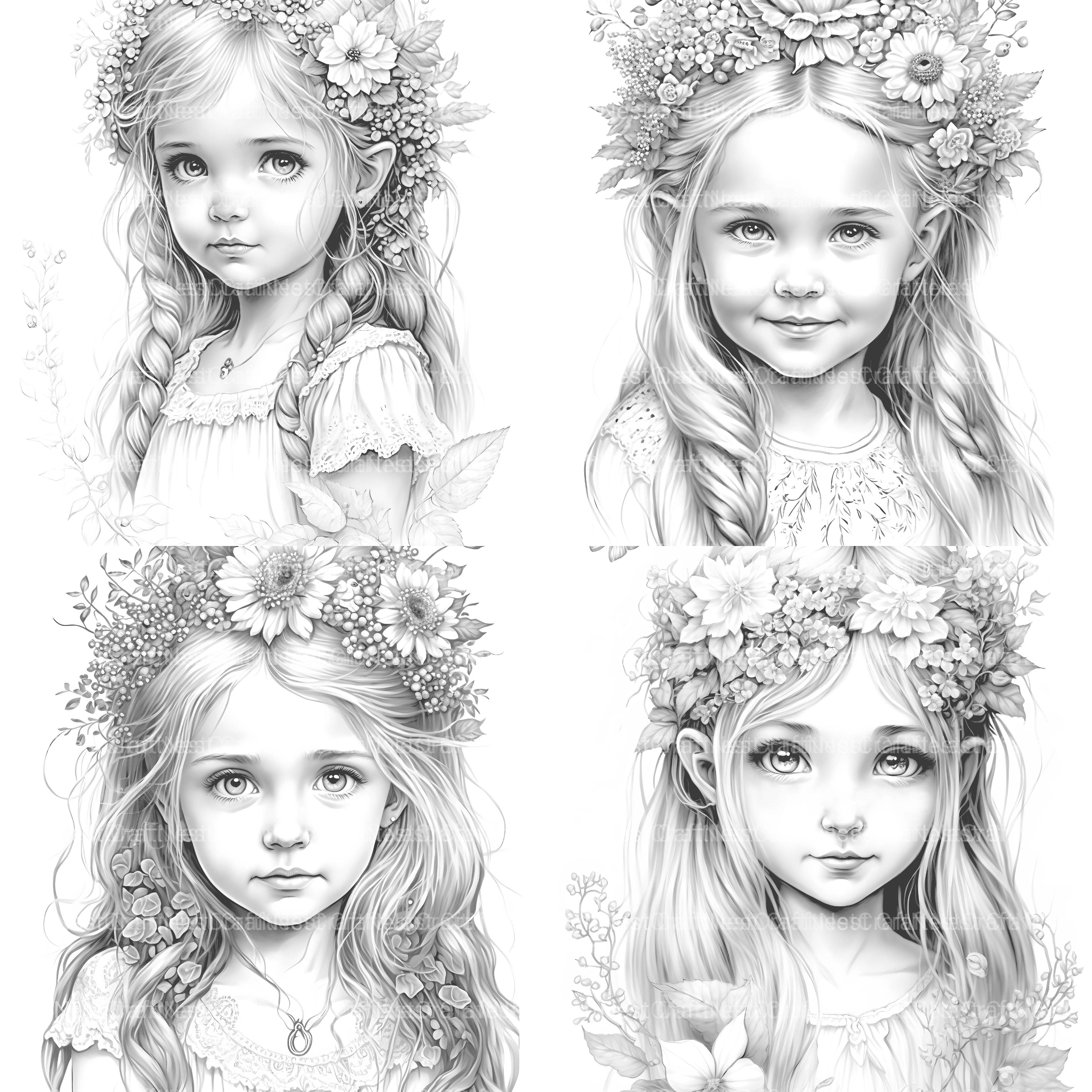 Hawaiian Girl Coloring Book - CraftNest - Digital Crafting and Art