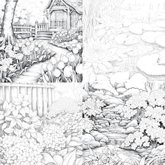 Springtime Garden Coloring Book - CraftNest - Digital Crafting and Art