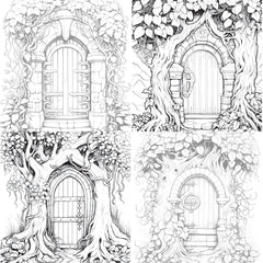 Blooming Door Coloring Book - CraftNest - Digital Crafting and Art