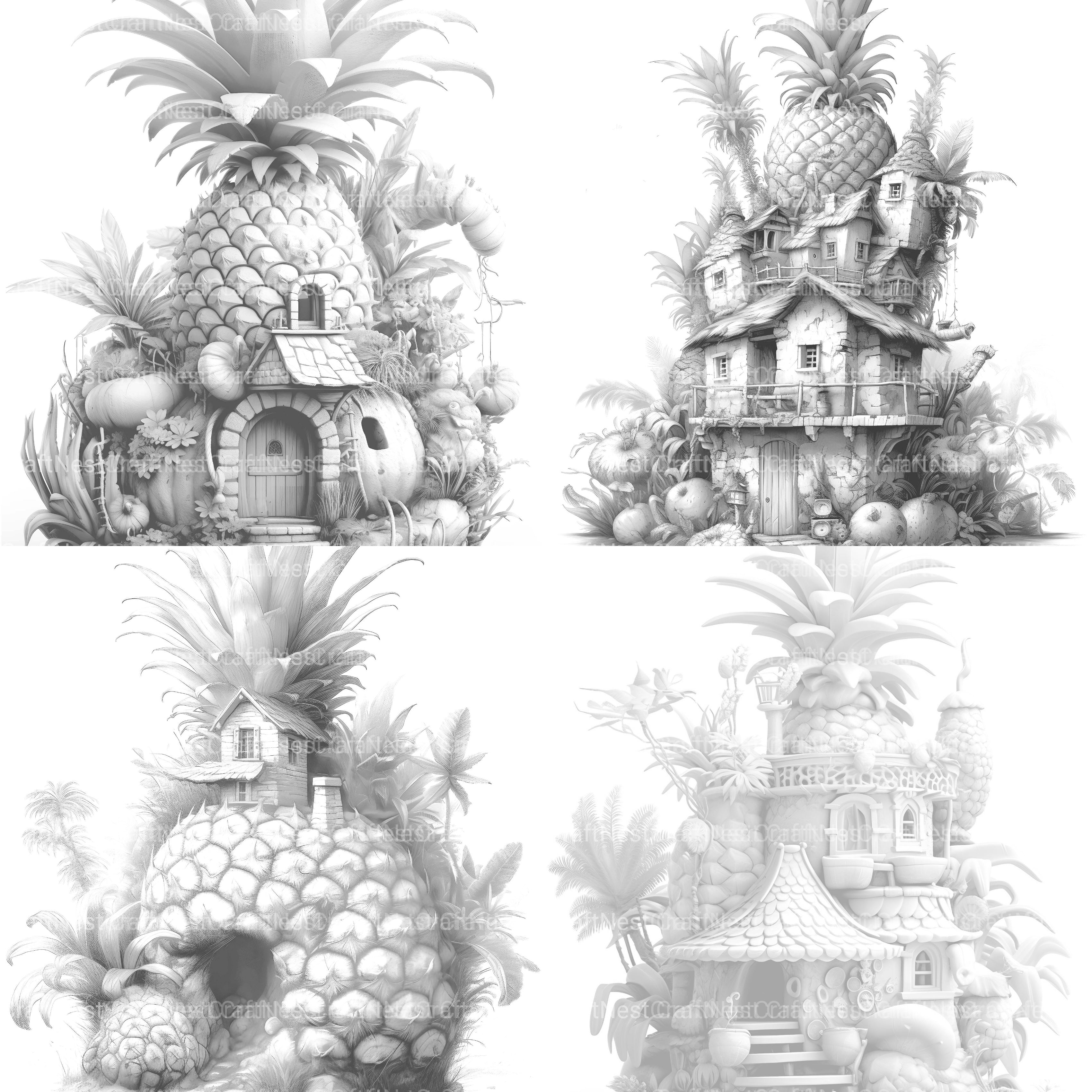 Fairy House Coloring Book - CraftNest - Digital Crafting and Art