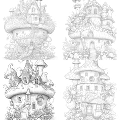 Strawberry Fairy House Coloring Book - CraftNest - Digital Crafting and Art