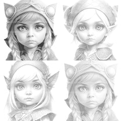 Gothic Girl Coloring Book - CraftNest - Digital Crafting and Art