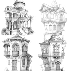 Turkish Tiny House Coloring Book - CraftNest - Digital Crafting and Art
