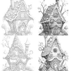 Gingerbread Fairy House Coloring Book - CraftNest - Digital Crafting and Art