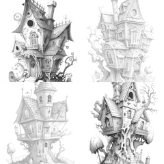 Haunted House Coloring Book - CraftNest - Digital Crafting and Art